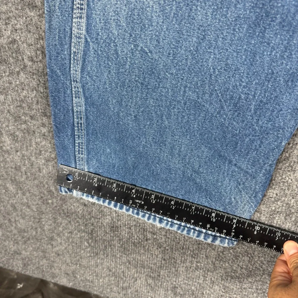 Round House Overalls Mens Size 42 Light Wash Denim Workwear USA Made Bibs